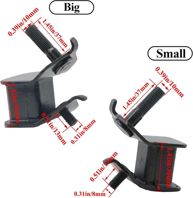KIKITE Generator Anti Vibration Rubber Mount for 5500W 6500W 8750W 9500W Compatible with Champion Firman Predator Open-Frame Generators Shock-Absorbing Feet 4 Pcs (2 Big and 2 Small) - Image 2